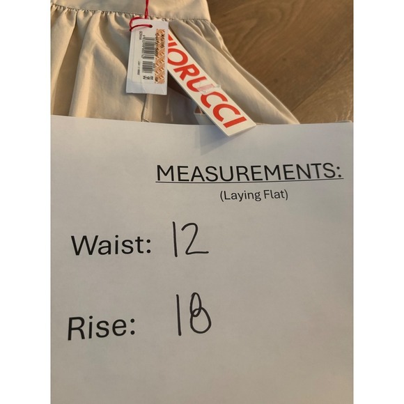 Fiorucci Cotton Beige Front Pockets A-Line Mini Skirt Womens Size IT 38 / US 2 - Picture 11 of 11